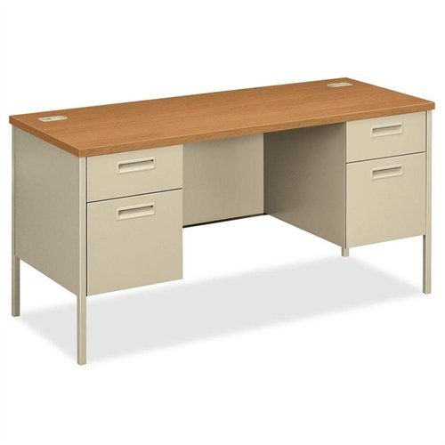 The Hon P3231CL Metro Classic Kneespace Credenza 60″ Harvest/Putty