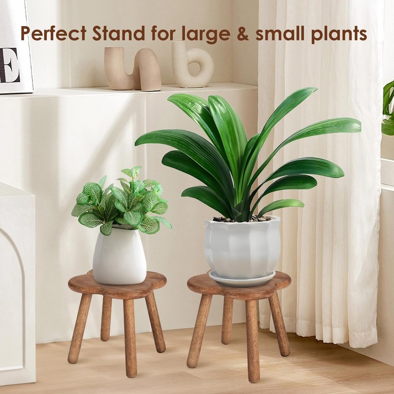 Jujiafu 11.6Inch Wooden Step Stool For Adults Small Wooden Stool Perfect gallery