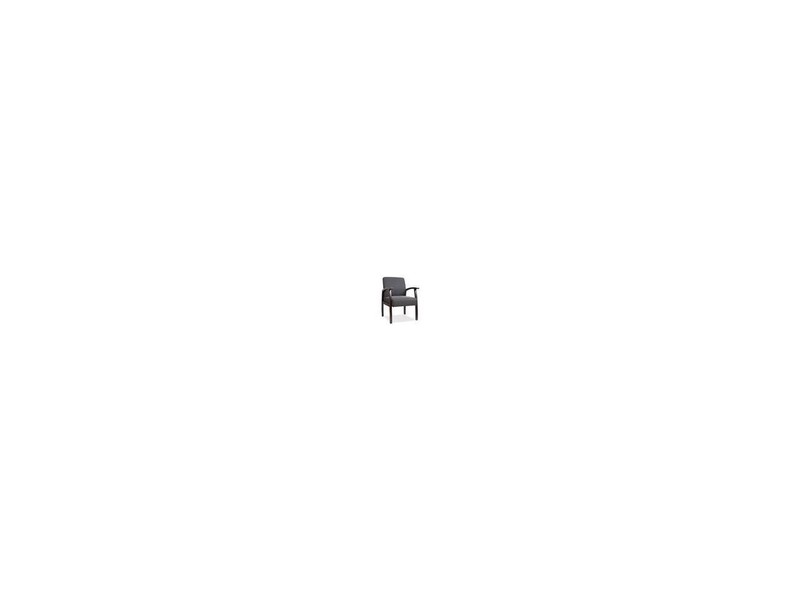 Lorell Guest Chairs 24"x25"x35-1/2" Charcoal/Espresso frame 68555 gallery