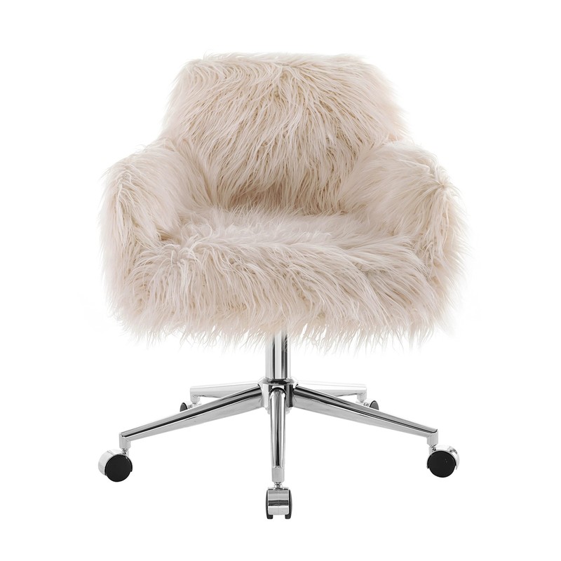 Fiona Chrome Base Office Chair, Metal, 23.5"W x 22"D x 31-35"H gallery