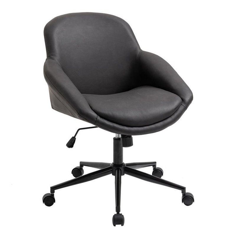OS Home and Office Model AW803 Brown Faux Leather Home Office Chair