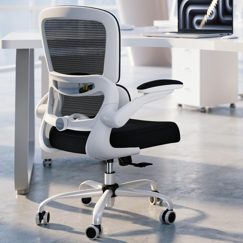 Office Chair - Ergonomic Desk Chair with Adjustable Lumbar Support, Mesh Compute