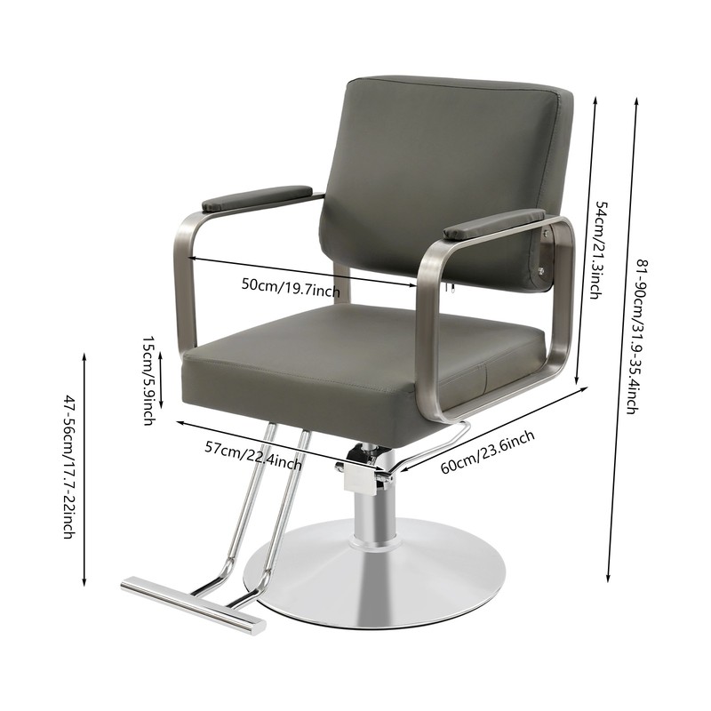 Salon Chair for Hair Stylist, 360° Rotating Barber Chair, Adjustable Salon Chair gallery