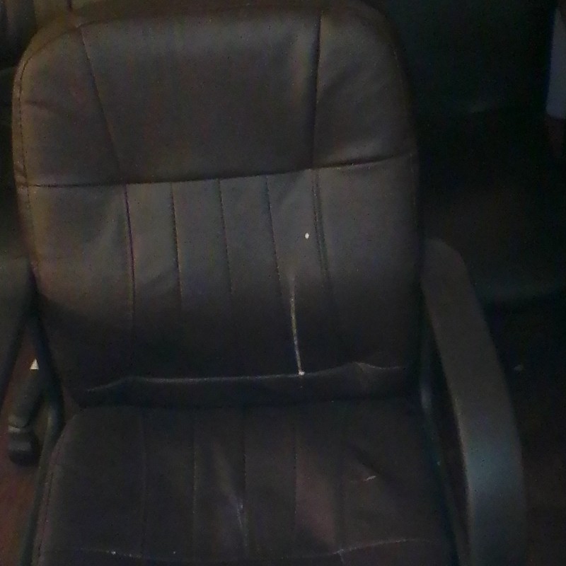 High-Back Black Office/Desk Chair with Padded Armrests, Lot of 3 gallery