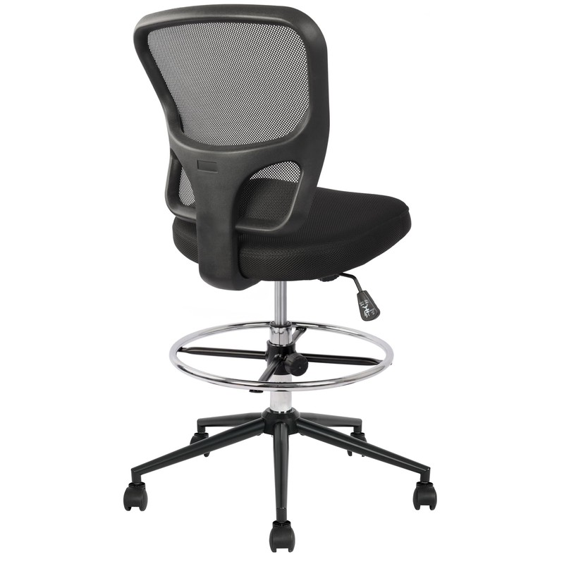 Armless Drafting Chair Tall Office Chair Adjustable Height High Back Ergonomi... gallery
