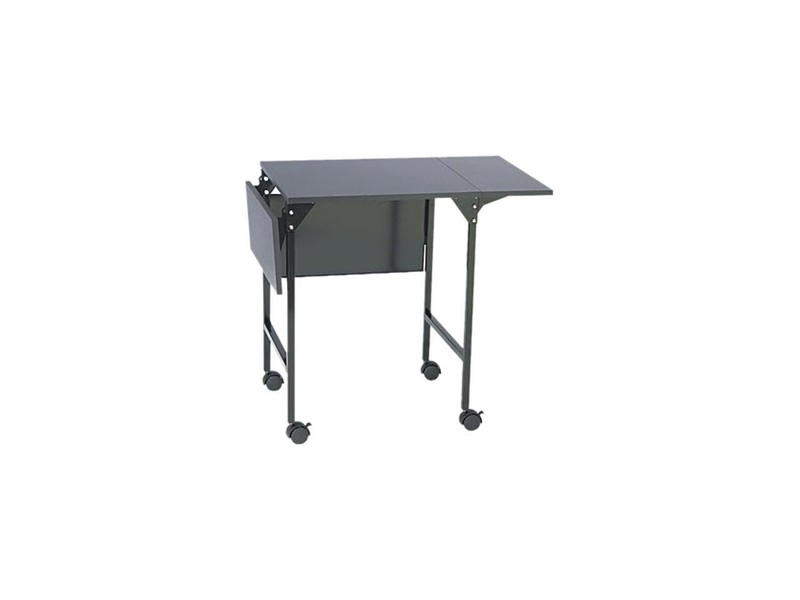 Safco 1876BL Mobile Machine Stand w/Drop Leaves, 2-Shelf, 36w x 18d x 26-3/4h, B