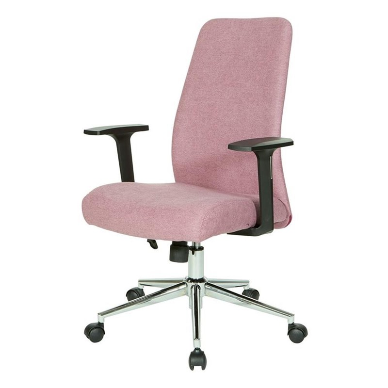 Evanston Office Chair in Orchid Light Purple Fabric with Chrome Base gallery