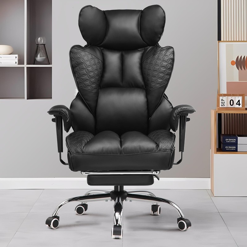 GTPLAYER Big and Tall Gaming Chair 400lbs Heavy Duty Office Chair with Footre... gallery