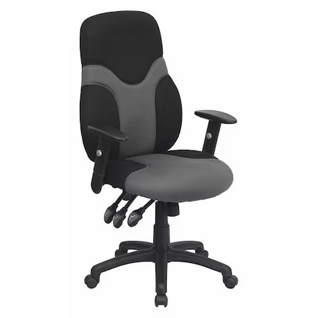 Flash Furniture Bt-6001-Gybk-Gg Mesh Task Chair, 22 1/2-, Adjustable Padded