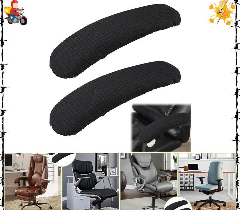 Office Chair Armrest Covers, Arm Rest Covering, Office Chair Armrest Pads 2Pcs