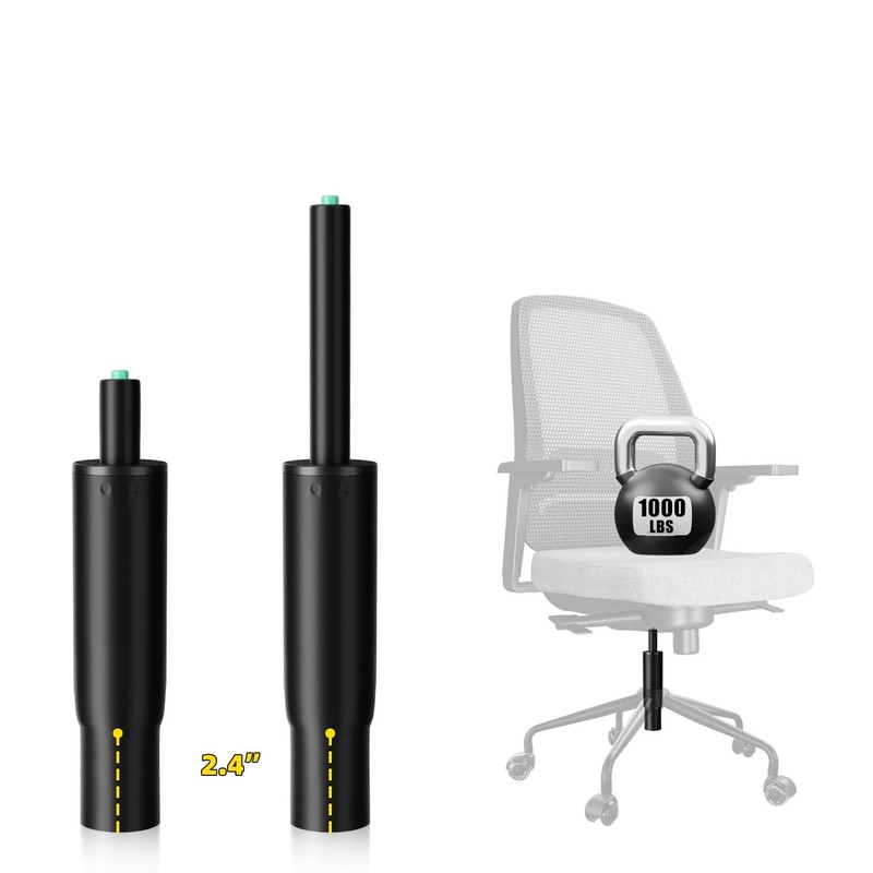 7 Inches to 11 Inches Short Office Chair Cylinder Replacement, 4" Stroke, Heavy