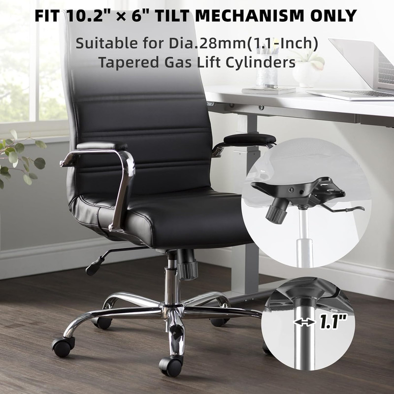500Lbs Office Chair Replacement Parts, W/ 6'' X 10.2" Mounting Holes Chair Base gallery