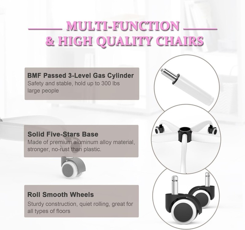 Versatile Ergonomic Chair with Adjustable Height & Headrest for Home Office Use gallery