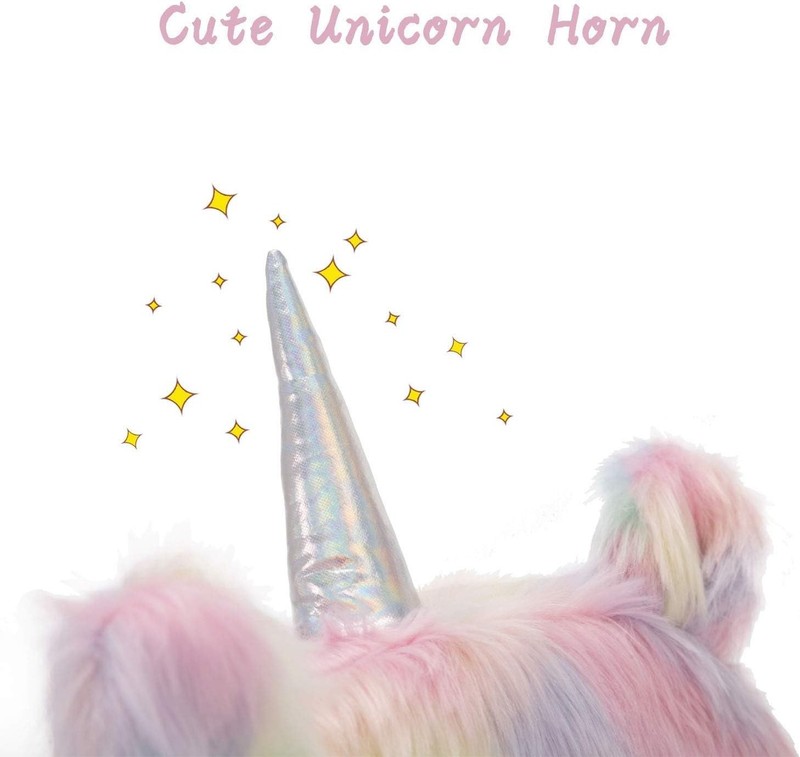 Cute Fuzzy Kids Chair Funny Rolling Study Desk Chair Colorful Girls Vanity Sw... gallery