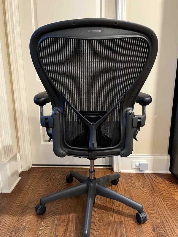 Herman Miller Aeron Office Chair-Posturefit Lumbar Support-Size C Black Color gallery