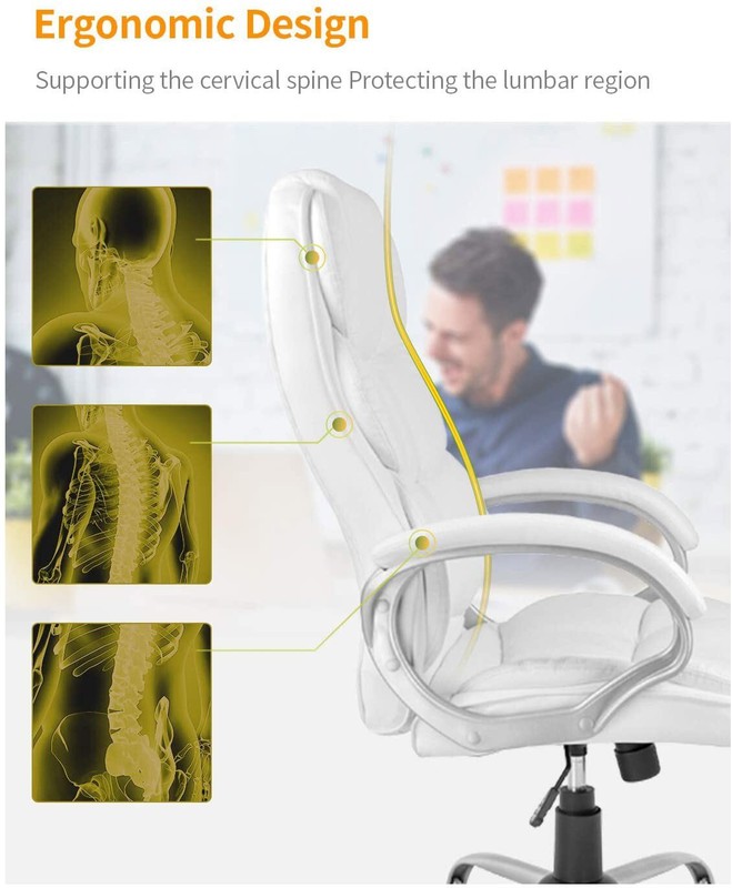 High Back Office Chair Adjustable Ergonomic Computer Desk Chair Executive Chair gallery