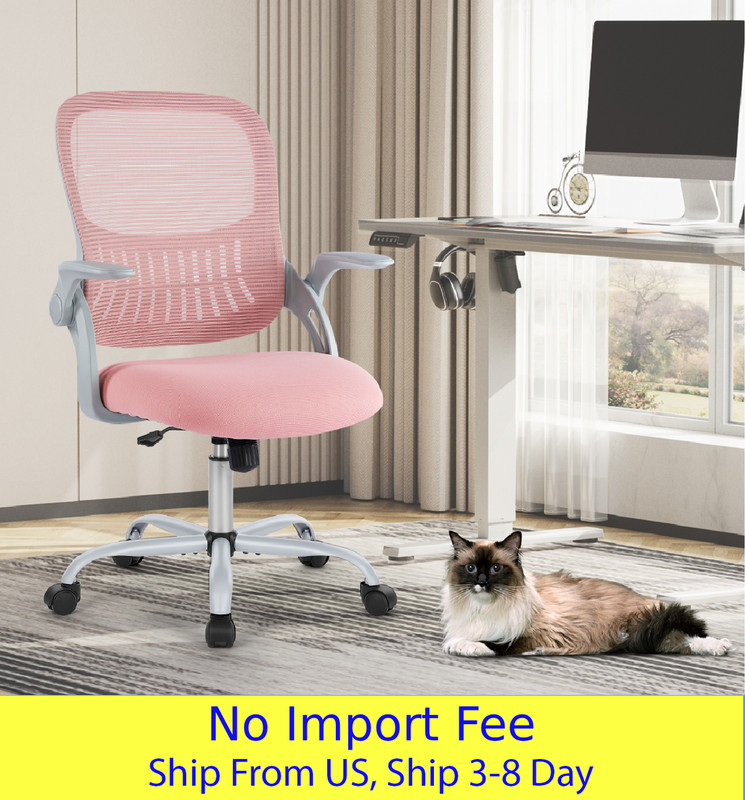Tall Office Chair For Standing Desk With Adjustable Foot Ring,Counter Height Off