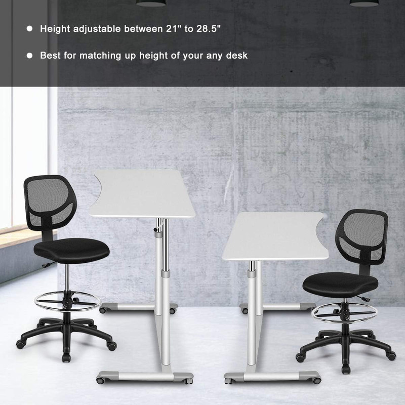 Drafting Chair Tall Office Chair with Back, Height Adjustable Home Office Chair gallery