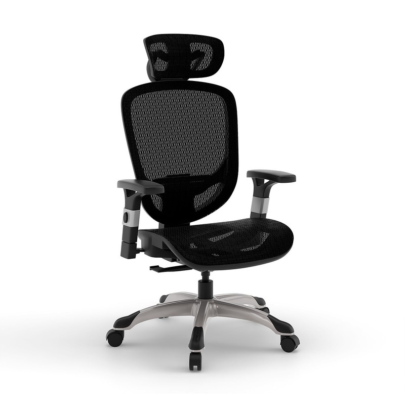 Staples Hyken Ergonomic Mesh Swivel Task Chair, Black (ST63137)- US WARE
