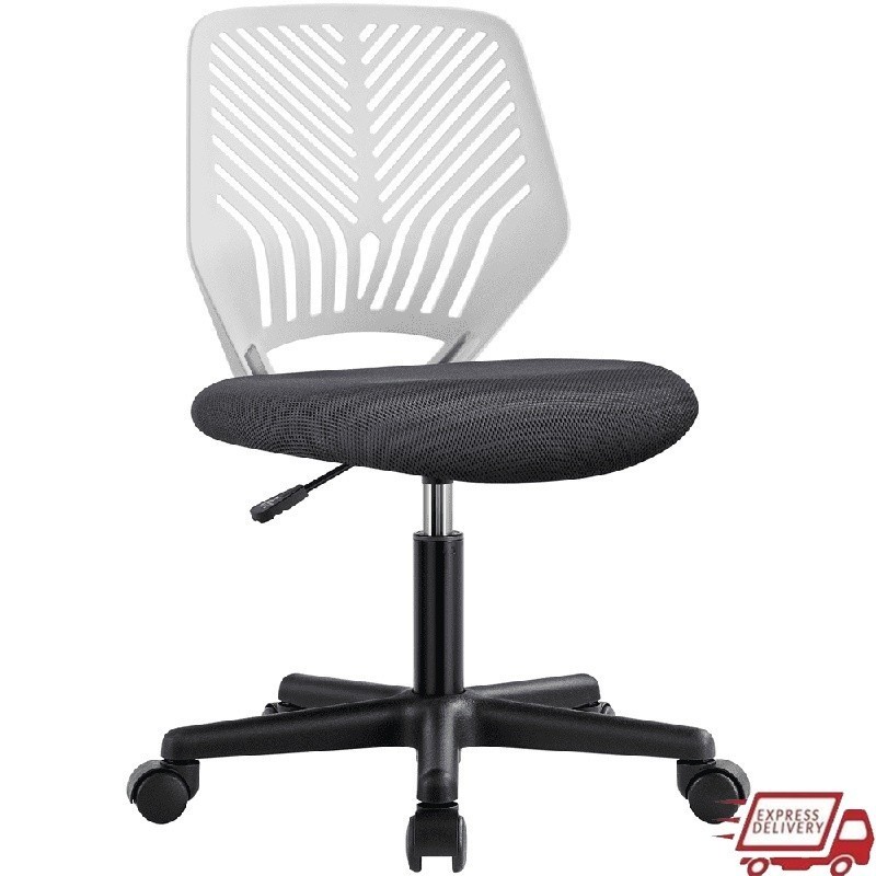 Ergonomic Armless Task Chair Adjustable Height Swivel Rolling Office Chair New