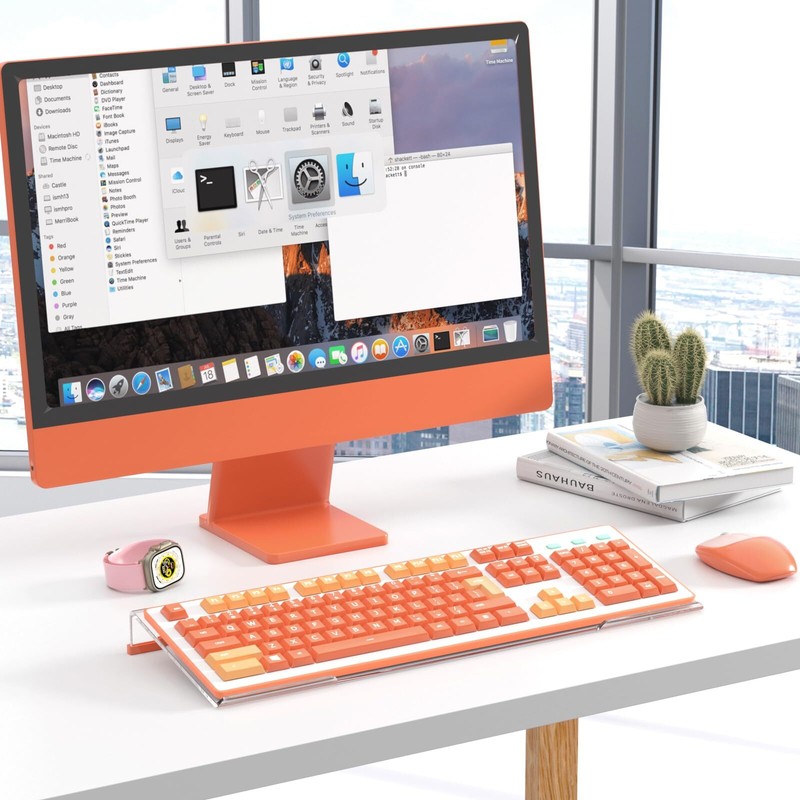 Ergonomic Computer Keyboard Stand - Clear Acrylic Keyboard Riser Tilted Keybo... gallery