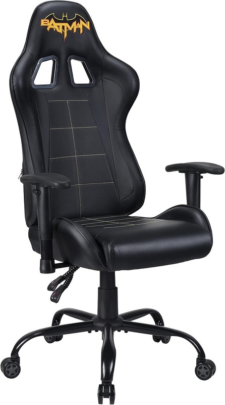 Batman Official Ergonomic Gamer Chair Adjustable Back and Armrests Adult Gaming