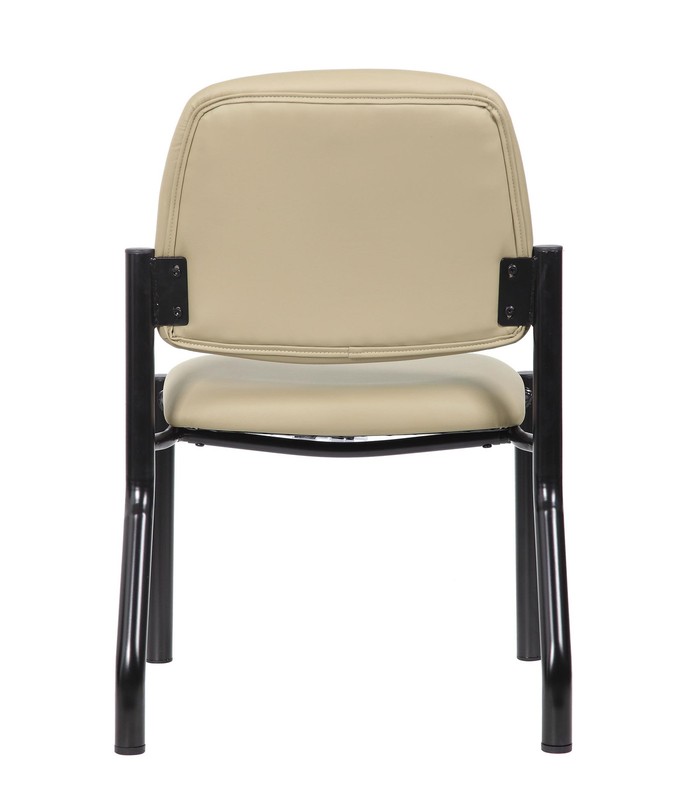Boss Office Armless Guest Side Chair 300 lb. Weight Capacity in Beige gallery