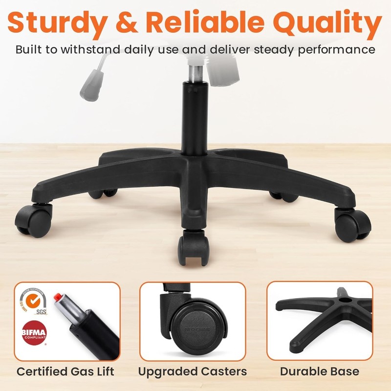 Adjustable High Back Computer Chair for Home Office - Black gallery