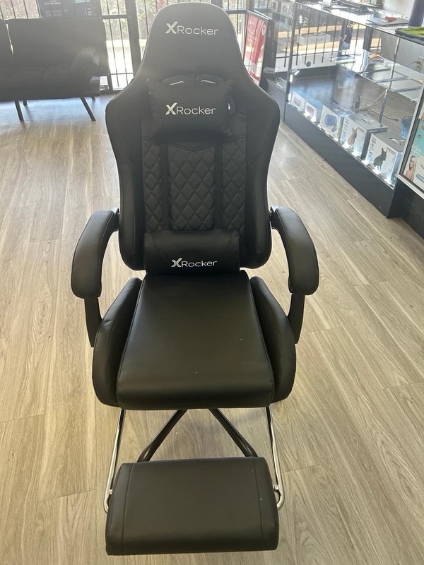X Rocker Premium Gaming & Office Chair Reclining Featuring: Sleek black leather