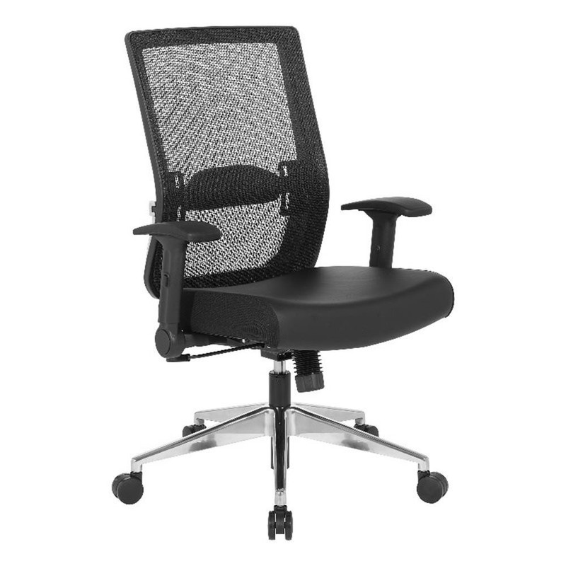 Black Matrix Back Manager's Office Chair with Black Bonded Leather Seat gallery
