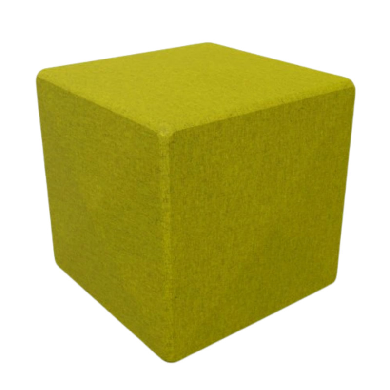 BuzziSpace BuzziCube 3D Solo Seat / Ottoman in Lime