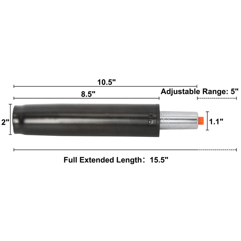 Office Chair Gas Lift Cylinder Replacement, 10.5 to 15.5, Heavy Duty 1000Lbs gallery