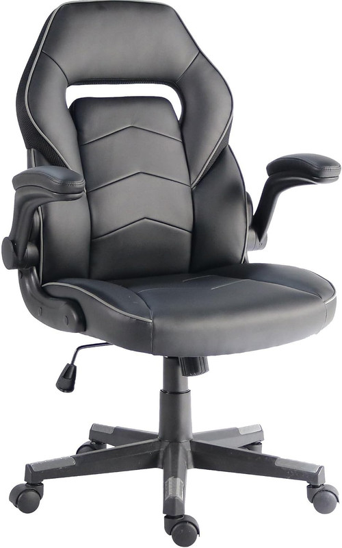 Nusparc Spawnsafe Gaming Chair, Adjustable Height, Flip-Up Armrests, 360° Swivel