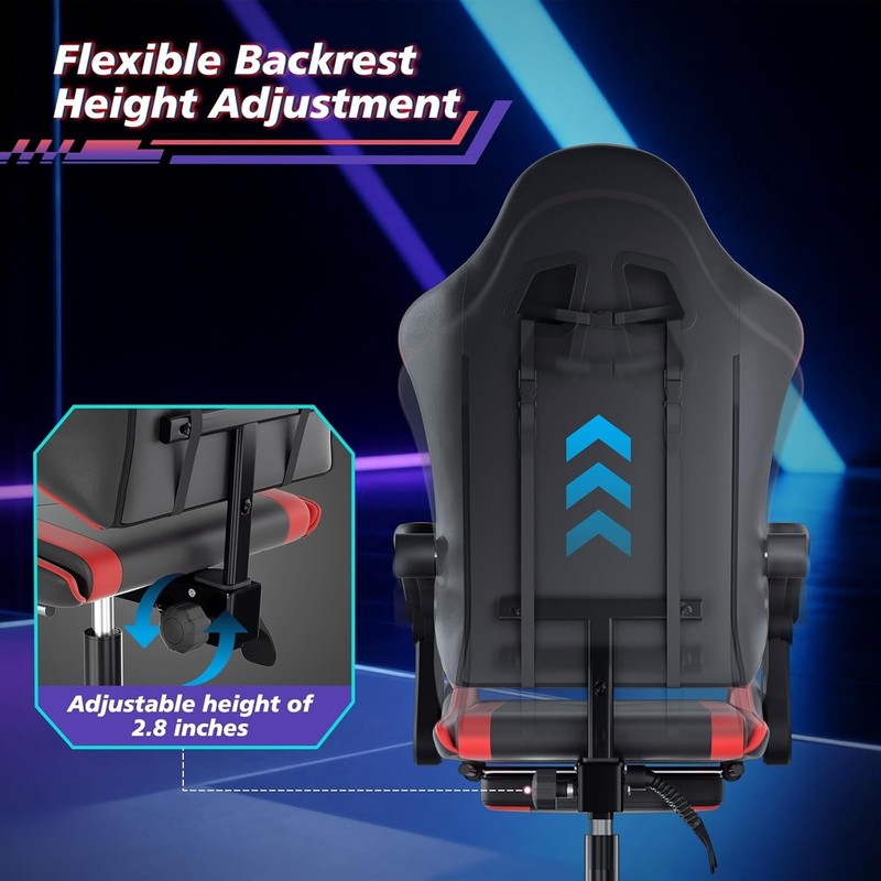 Gaming Chair Ergonomic Computer Chair W/ Linkage Armrests Height Adjustable gallery