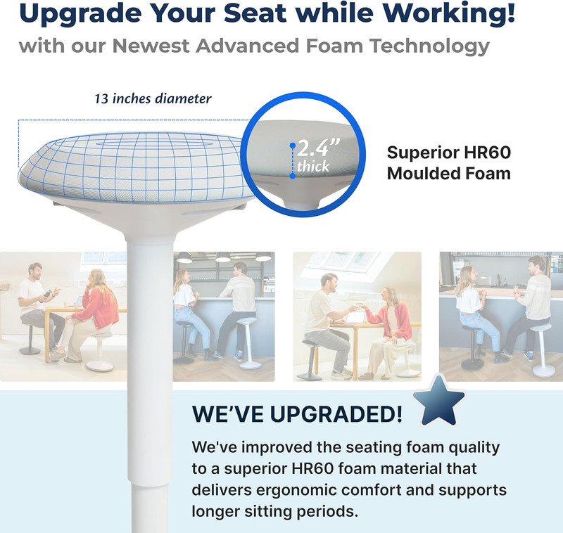 Standing Desk Stool Chair, Height Adjustable 16-24 Inch for Office and Classroom gallery