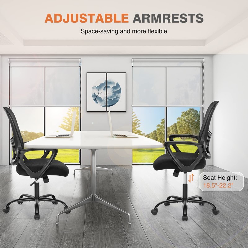 Sweetcrispy Home Office Managerial Executive Chair with Ergonomic Design, Mid... gallery