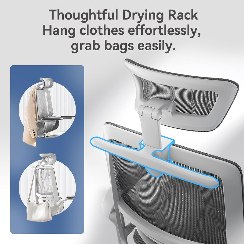 SIHOO M59AS Ergonomic Office Chair, Desk Chair with 3D Flip-Up Armrests, Compute gallery