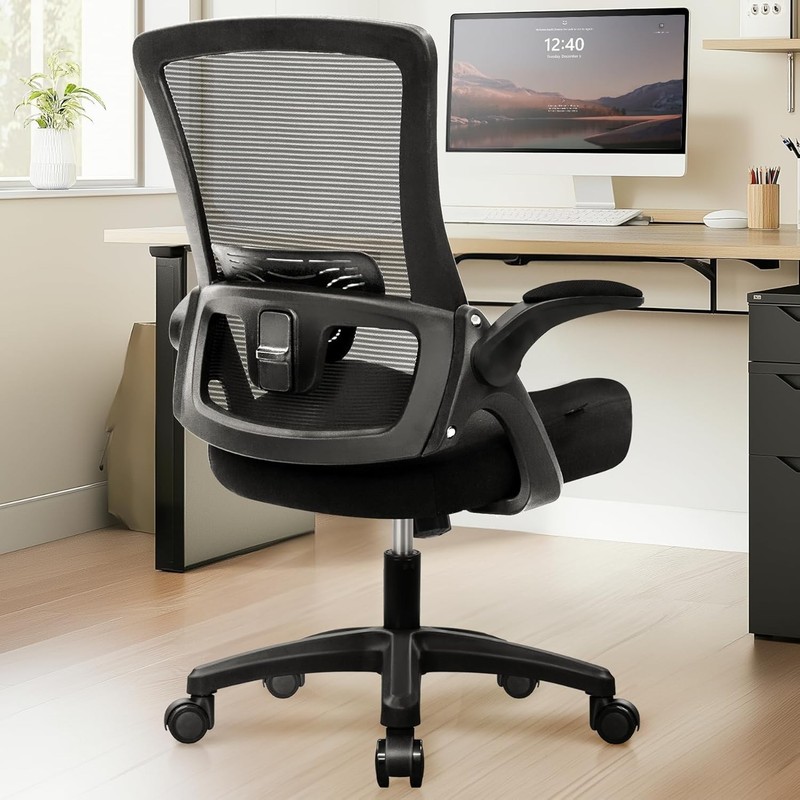 Adjustable High Back Computer Chair for Home Office - Black gallery