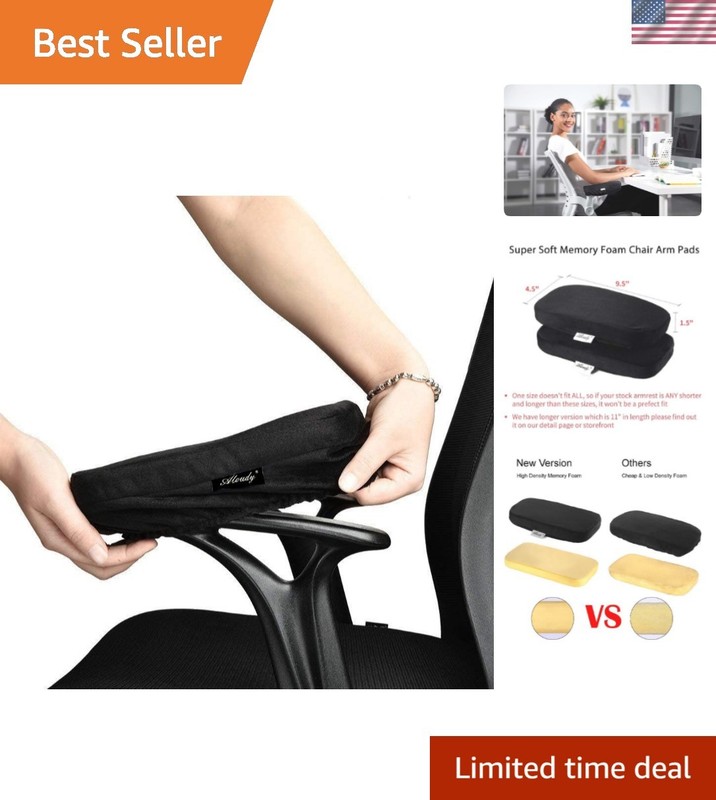 Ergonomic Memory Foam Office Chair Armrest Pads, Comfy Gaming Chair Arm Rest …