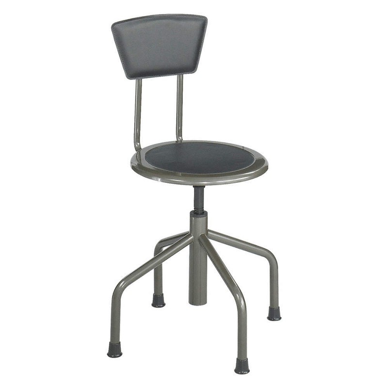 SAFCO 6668 RndStool,Tube Leg Steel Base,Pwtr,36″H 49J042
