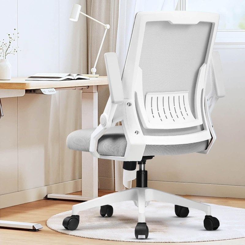 Ergonomic Office Chair with Flip-up Armrests Executive Computer Chair for Hom…