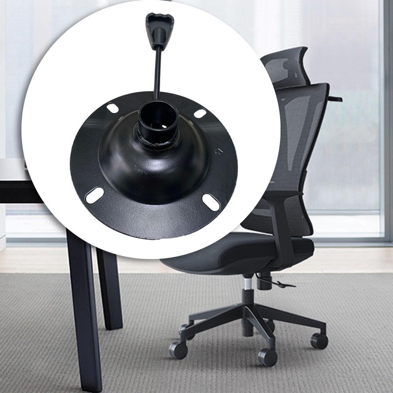 Bar Stool Chair Seat Swivel Base Bottom Plate Black Universal Replace Parts gallery