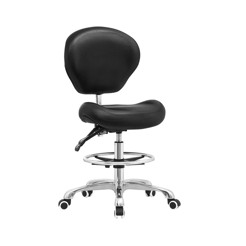 Adjustable Stool Drafting Chairs: Tall Office Chair for Standing Desk with Ba…
