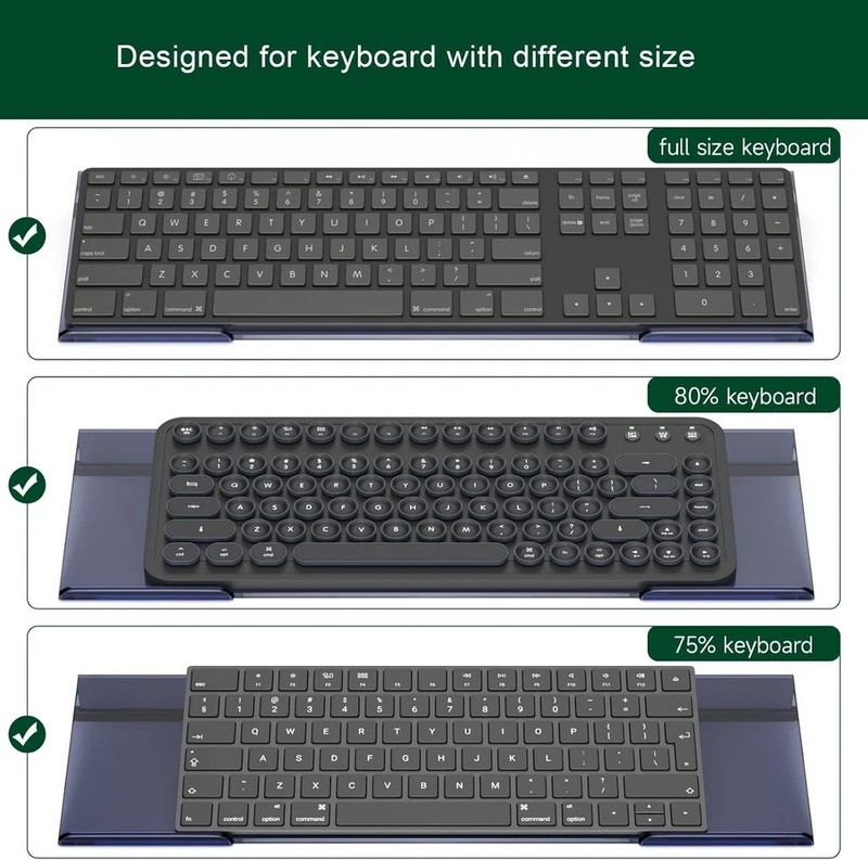 BOSSCASA Computer Keyboard Stand Holder - Ergonomic Acrylic Keyboard Stand fo... gallery
