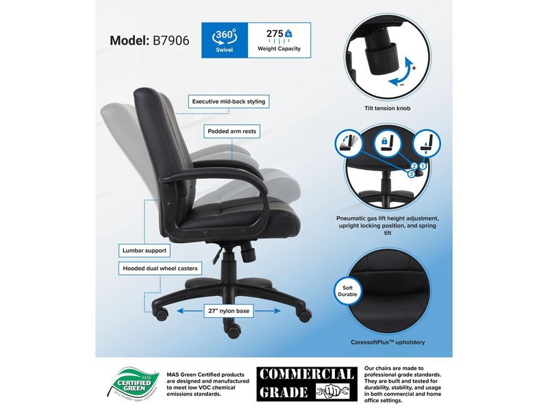 BOSS Office Products B7906 Executive Chairs gallery