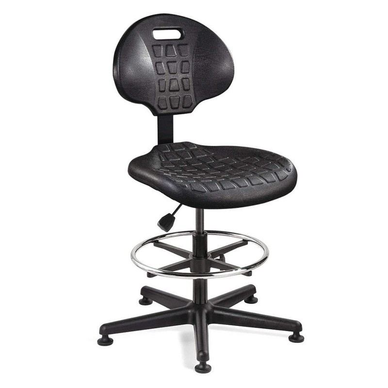 BEVCO 7500-BLK Drafting Chair,50 in H,Black 1RL22