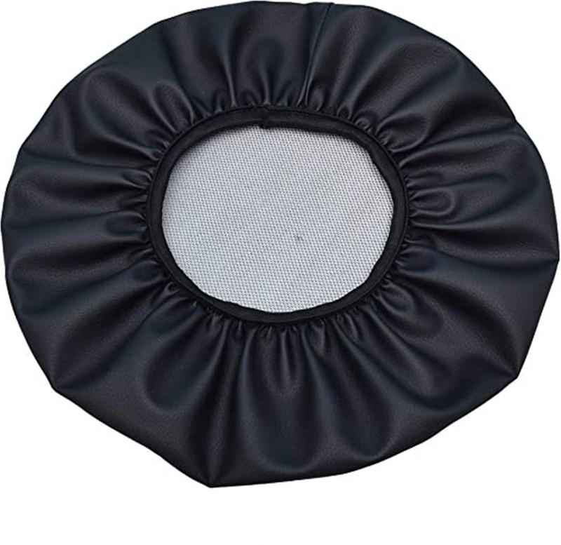 alblinsy hefei 2PCS Round Faux Leather Bar Stool Cover Waterproof Seat Black gallery