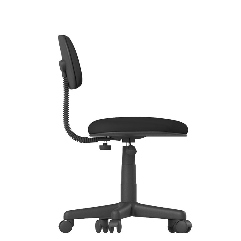 Fabric Steno Chair in Black, Low-Back (B205-BK) gallery