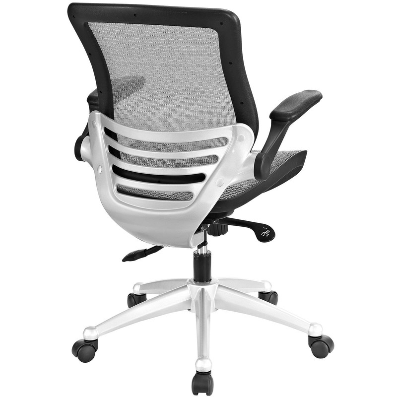 Modway Edge Modern Style Fabric All Mesh Office Chair in Gray Finish gallery