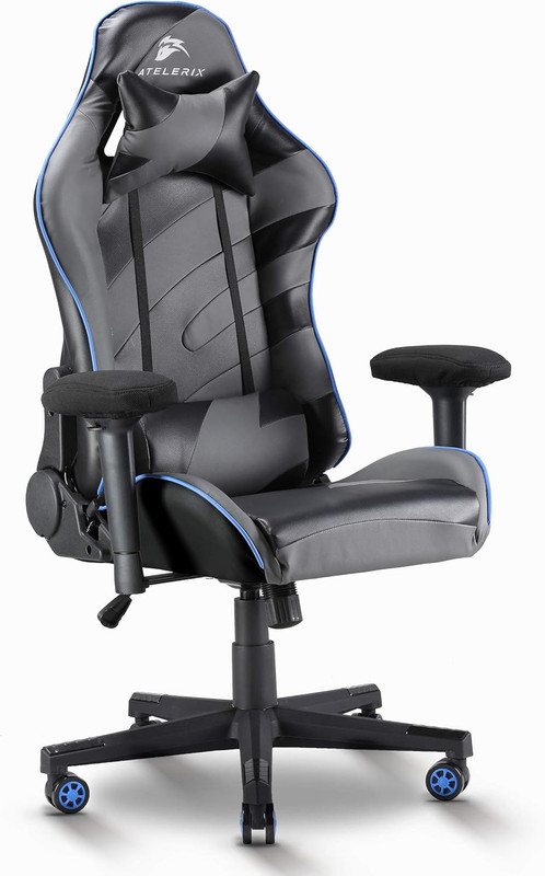 Ventris Ergonomic Gaming Chair - PU Leather, Extra Wide & Adjustable Support